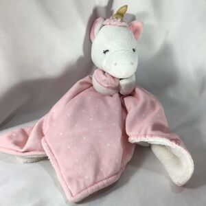 Unicorn Lovey Girl Pink Dot Carters Just One You Baby Blanket Plush Security